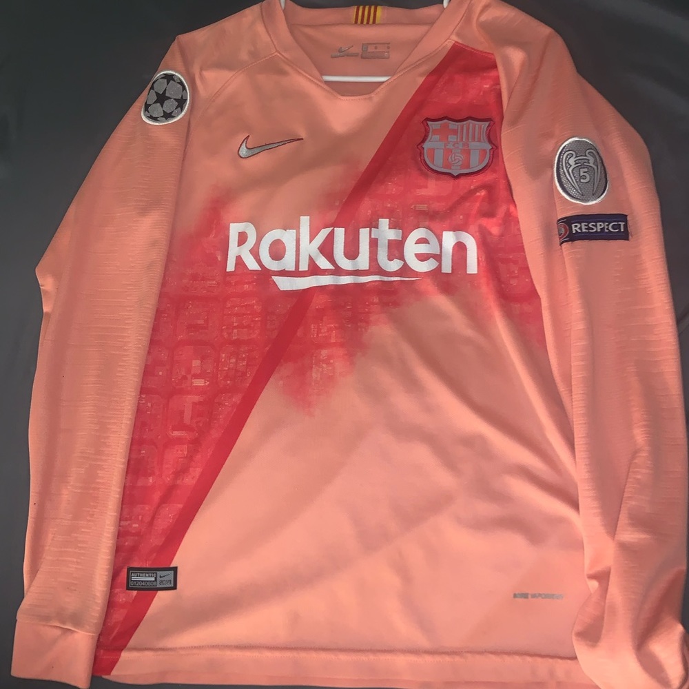 Messi Barcelona Champions League Player Version #10 Jersey